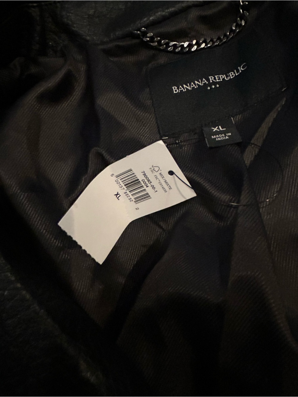 Banana Republic VEGAN LEATHER CROPPED MOTO JACKET - NWT - Picture 6 of 9